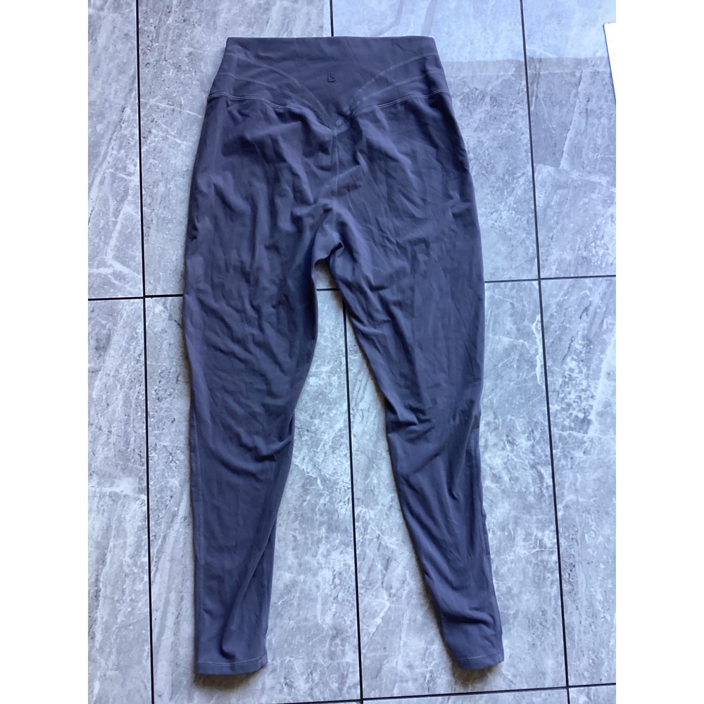Buffbunny Collection Women XL Gray High Waisted V-Back Leggings 1240